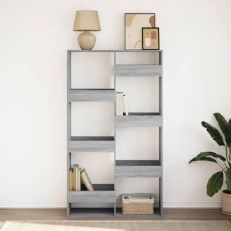 Berkfield Home Classic Bookcase Grey Sonoma 100x33x175 cm Engineered Wood | Size: 100 x 33 x 175 cm