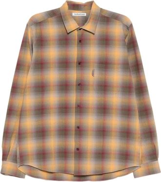 Ymc You Must Create Camicia Curtis a quadri - Giallo