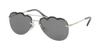 Miu Miu MU56US 1BC175 Womens Sunglasses Silver Size 58