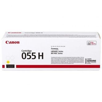 CANON Toner 055h Y: Amarillo Lbp663 Lbp664 Mf742 Mf744 Mf745 Mf746 Alta Capacidad