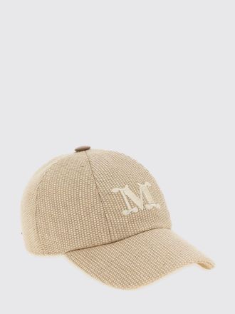 Max Mara Cappello da baseball in misto cotone con logo Max Mara