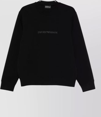 Emporio Armani cotton logo sweatshirt