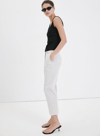 Mango Top avvitato scollo nero - Donna - XXS - MANGO