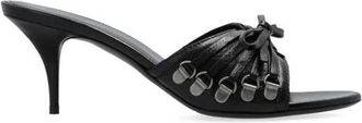 Balenciaga Elegante leren stilettohak sandalen - Dames - Muiltjes - Zwart - 36 1/2 EU - Leer - Schoenen