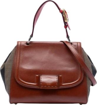 Fendi Pre-owned Handbags, female, Brown, Size: ONE SIZE Pre-owned Silvana Handbag
