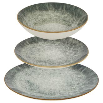 Atmosphera Juliette Vajilla 12 Pieza(s) Verde L26.5xd2.4xh26.5cm - Atmosphera Cr&eacute;ateur DInt&eacute;rieur