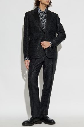 Versace Blazer With Lurex Thread, Mens, Black