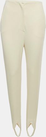 Nanushka Cream Jersey Darby Stirrup Leggings