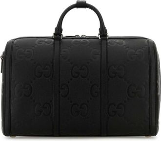 Gucci Black GG Jumbo Duffle Bag