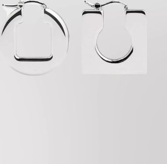 Jacquemus square round hoop earrings