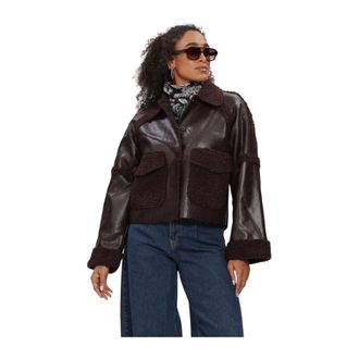 Y.A.S Y.a.s - Yasfilia LS Jacket - Dames - Jassen - Bruin - Maat: XL Katoen