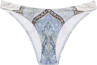 Zimmermann Wanderlust Scoop Bikini Bottom - Dames - Bikinis - Veelkleurig - L - Nylon - Badmode
