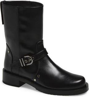 Stuart Weitzman Maverick Bootie in Black Leather at Nordstrom Rack, Size 8