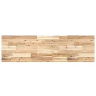 Berkfield Home Floating Shelf 120x40x4 cm Untreated Solid Wood Acacia in Brown | Size: 120 x 40 x 4 cm