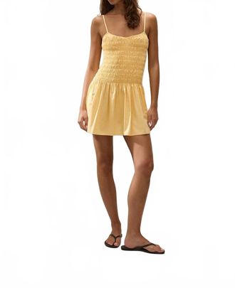 Faithfull The Brand Araceli Mini Dress In Banana