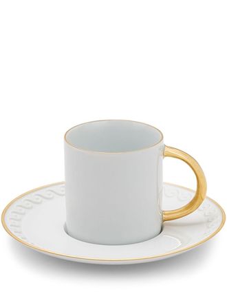 L'OBJET Zes Neptune espressokopjes en schotels - Wit