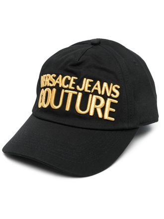 Versace Jeans Couture logo-embroidered cap - women - Cotton - One Size - Black