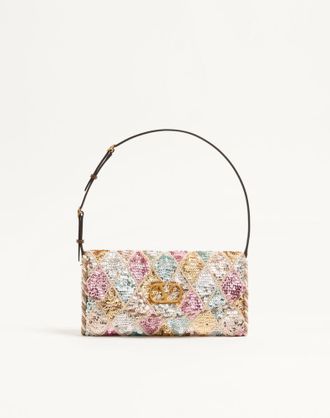 Valentino Garavani Borsa Piccola A Spalla Valentino Garavani DeVain Con Ricamo Rhombelle Donna MULTICOLOR UNI