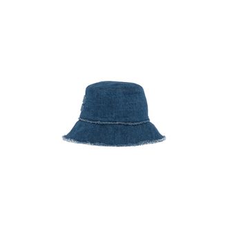 Miu Miu Denim Bucket Hat, Woman, Navy, Size M