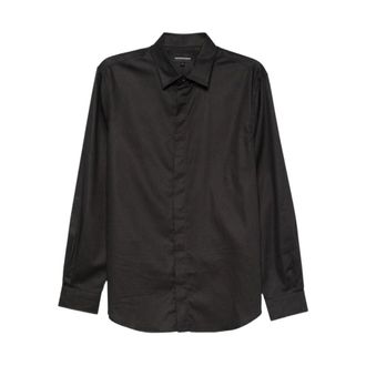 Emporio Armani Af18123 Camicia - - Shirts - Uomo - Nero - XL