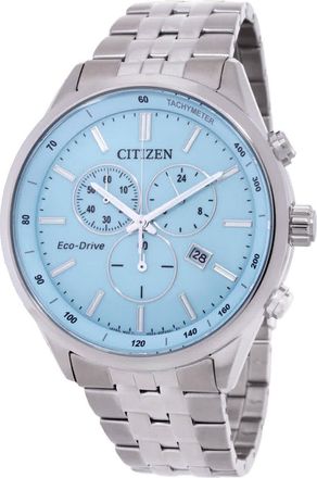 Citizen Eco-Drive Chronograph Blue Dial Mens Watch AT2570-56M