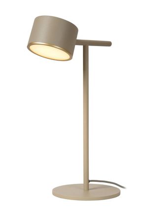 Lucide L&aacute;mpara de mesa de metal con 1 led integrado, taupe