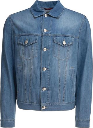 Brunello Cucinelli Hombre, Chaquetas, Azul, Talla: L