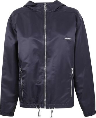 Coperni Hooded Zip-Up Jacket - Dames - Zomerjassen - Zwart - L - Jassen