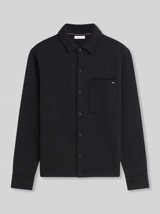 Tommy Hilfiger Regulat Fit Hemdjacke aus reiner Baumwolle in Black, Gr&ouml;&szlig;e XXL