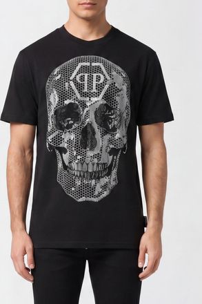 Philipp Plein T-shirt skull con strass