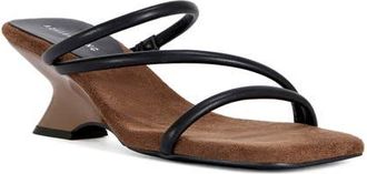 Azalea Wang Genna Wedge Slide Sandal in Chocolate at Nordstrom, Size 6.5