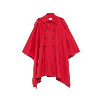 R&oacute;he Double-breasted Asymmetric-hem Coat