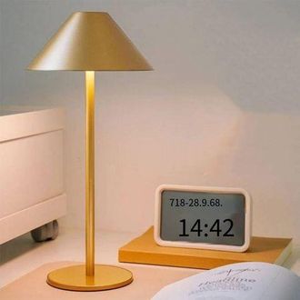 OEM L&aacute;mpara De Mesa Inal&aacute;mbrica, L&aacute;mpara De Noche Led Recargable De 4000 Mah, Brillo Ajustable, Adecuada Para Sala De Estar/dormitorio, 1531 Cm, Color Dor