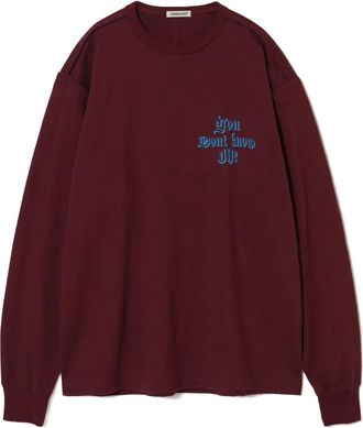 Undercover cotton long-sleeve T-shirt - men - Cotton - 2 - Red