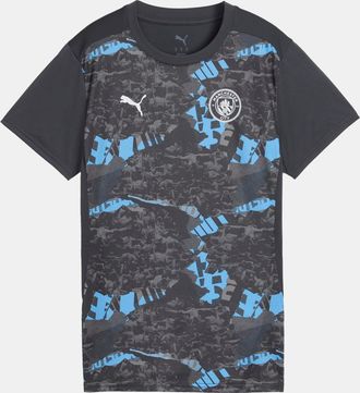 Puma Dames Puma Mcfc Prematch shirt met korte mouwen in grijs