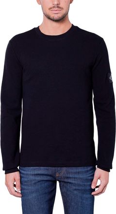 Calvin Klein Monogram Badge Waffle LS TEE