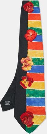 HUGO BOSS Boss By Hugo Boss Black/multicolor Printed Silk Tie