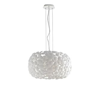 Netlighting DIONISO 3 Light Pendant Ceiling Light White 48x25cm | Size: 48x25 cm