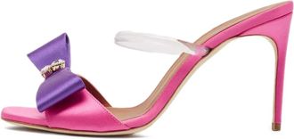Malone Souliers Sandali Emily in raso con fiocco Pre-owned 95mm - Rosa