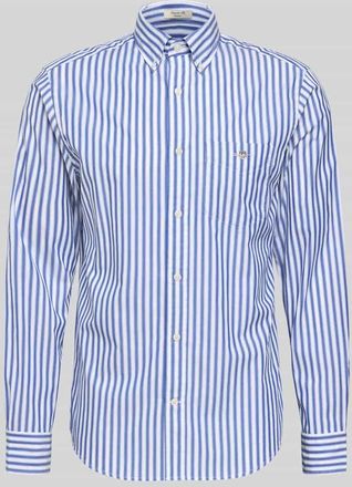 GANT Slim Fit Freizeithemd mit Brusttasche in Blau, Gr&ouml;&szlig;e XXXL