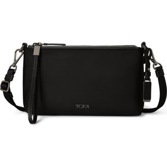 Tumi Voyageur Adela Nylon Crossbody Bag in Black/Gunmetal at Nordstrom