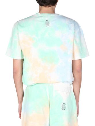 Msgm Organic Cotton Logo-Graphic T-Shirt - Green