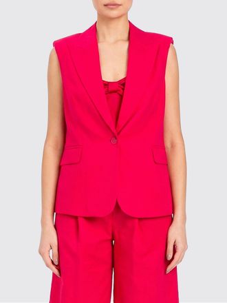 Twin-Set Gilet in lino e viscosa