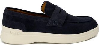 Liu Jo Mens Suede Penny Loafers Casual Style - Navy Leather - Size EU 43
