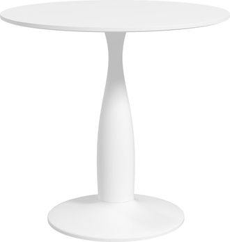 HOMCOM Round Dining Table with Steel Base for Living Room - Dining Room | TJ Hughes