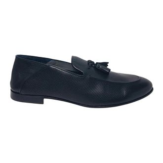 Pollini Schoenen, Heren, Zwart, 43 EU, Leer, mocassini Pelle
