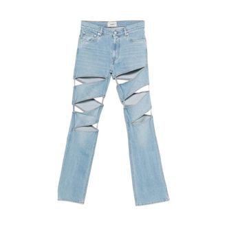 Coperni Jeans, Dames, Blauw, S, Boot-cut Jeans
