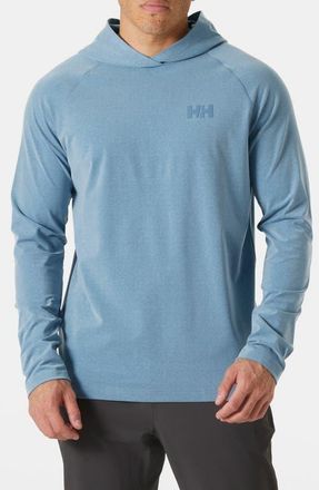 Helly Hansen Tyri Pullover Hoodie in 601 Washed Navy Melange at Nordstrom, Size X-Large