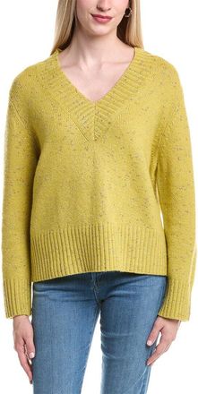 Autumn Cashmere Boxy V Wool & Cashmere-Blend Sweater