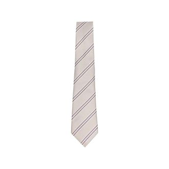 Giorgio Armani Accessoires, Heren, Grijs, ONE Size, Zijden Stropdas